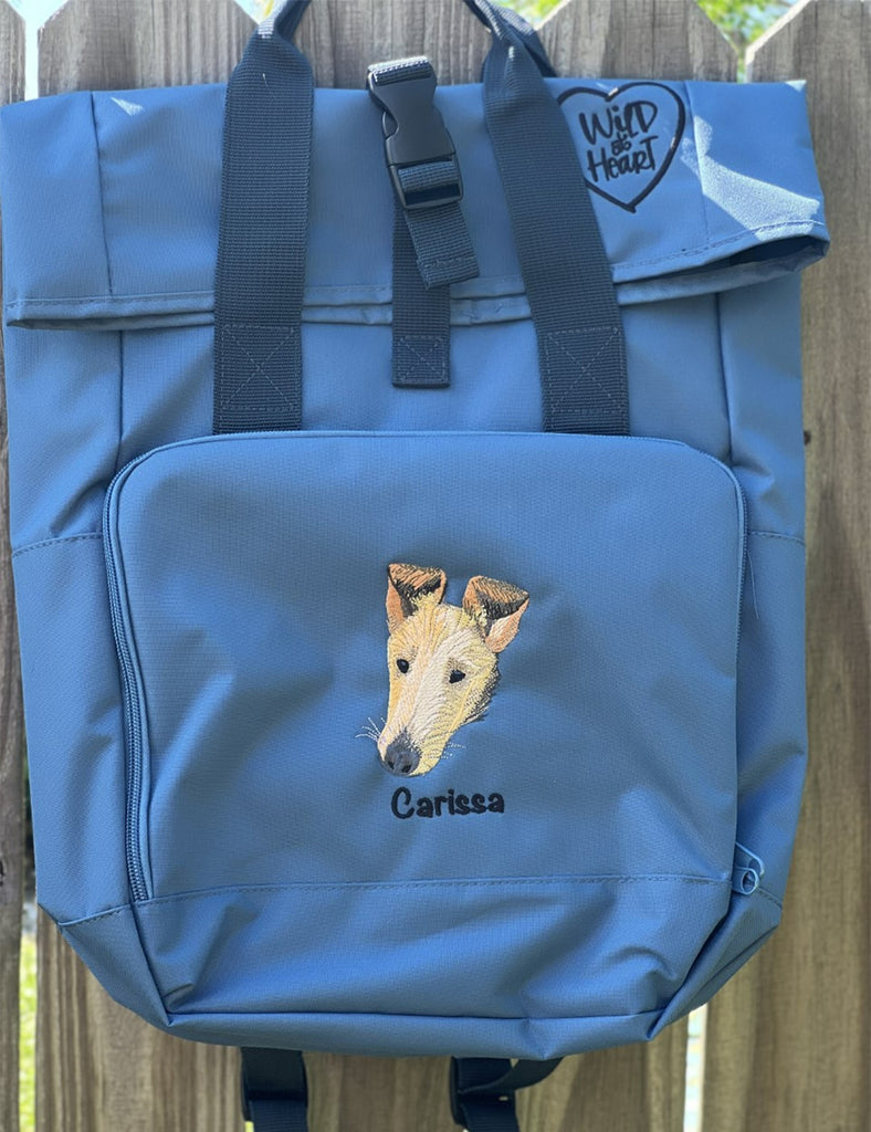 Full Color Custom Backpack Upload Dog Image